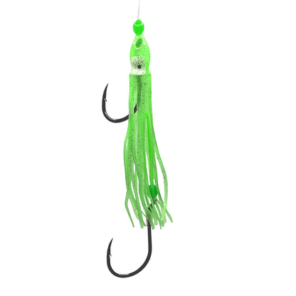 Mulloway/Snapper Rig Green Lumo Squid